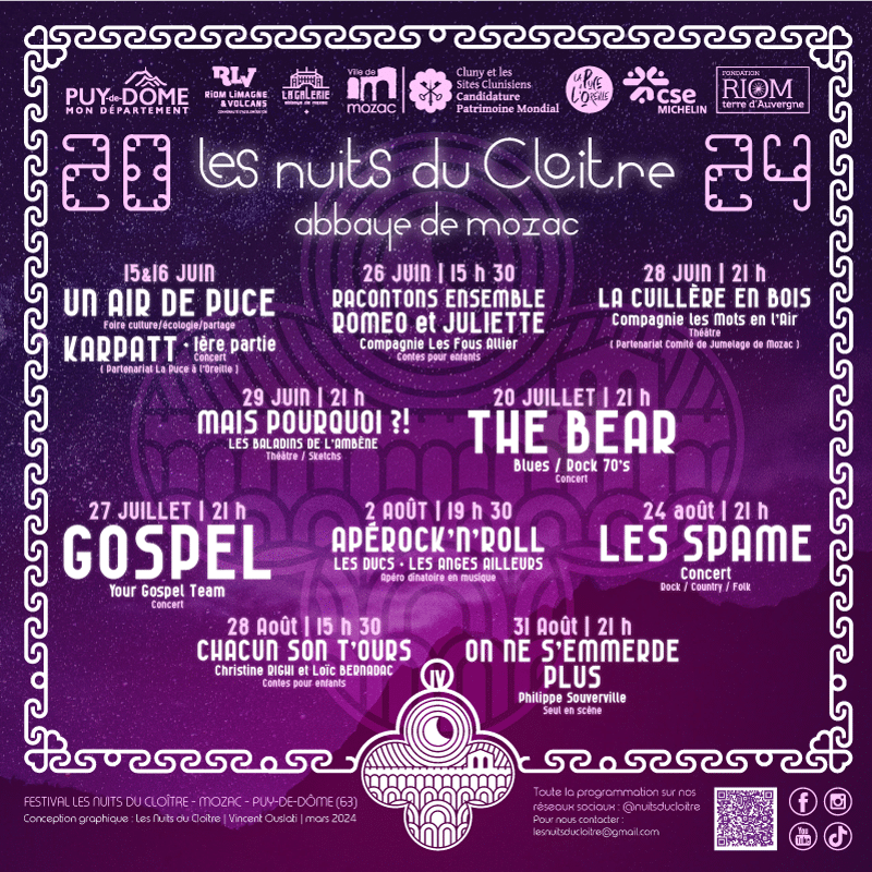 FESTIVAL | LES NUITS DU CLOÎTRE 2024