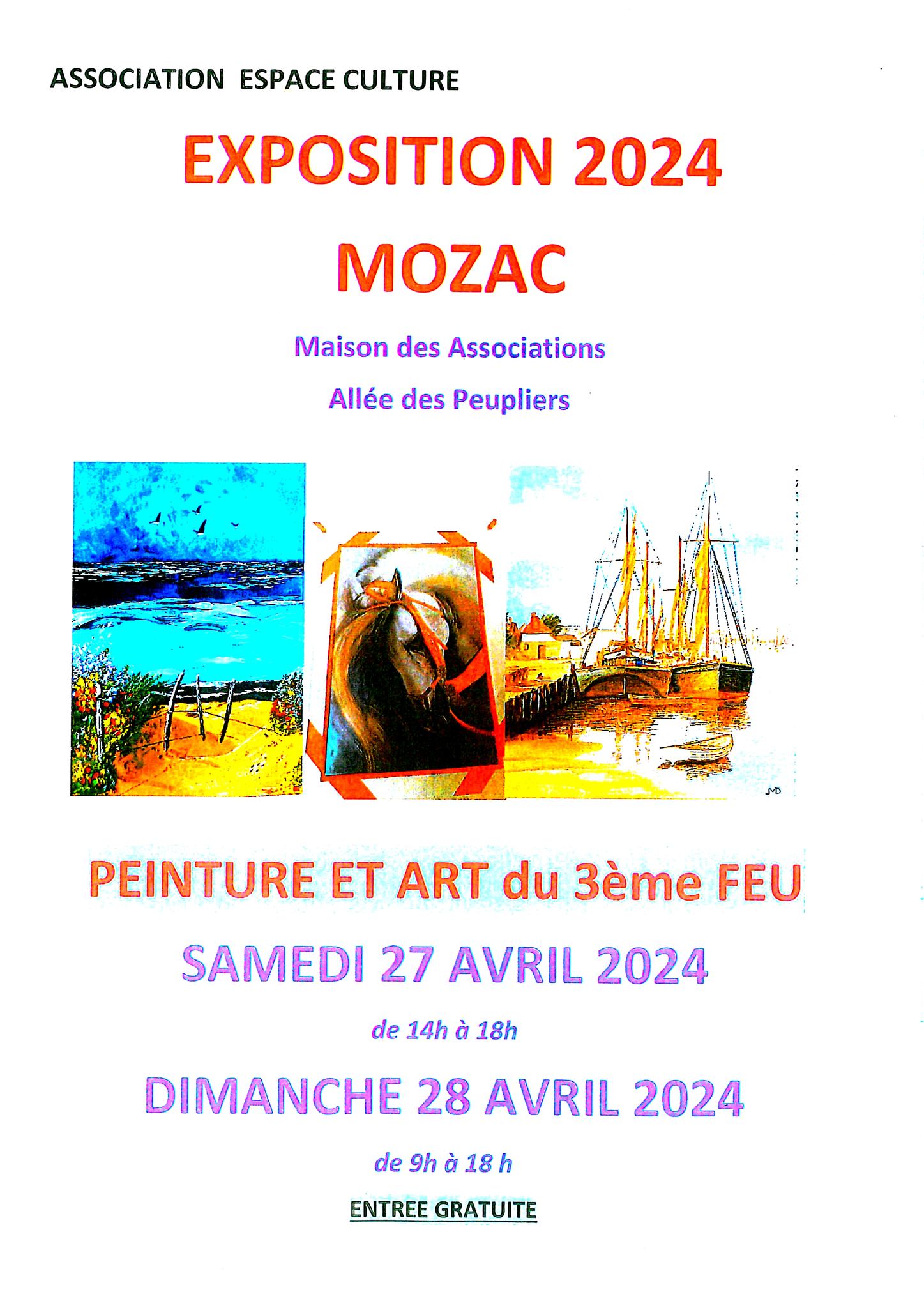 EXPOSITION |  Peintures et Art du 3ème feu