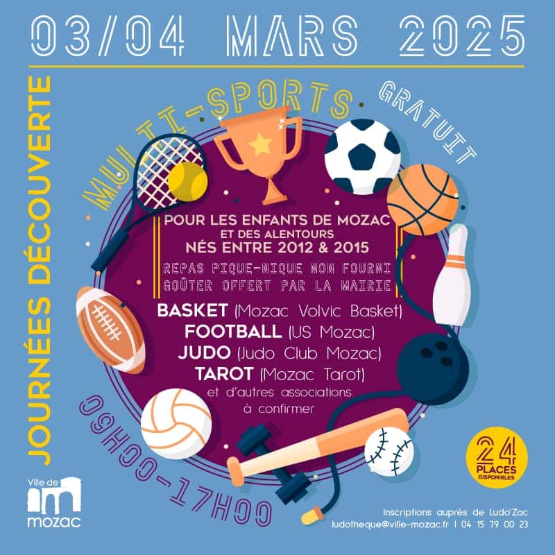Stage multisports les 3 et 4 mars