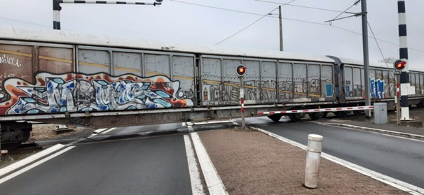 Déraillement d&rsquo;un train, passage à niveau sur la rocade ouest (entre Enval et Mozac)
