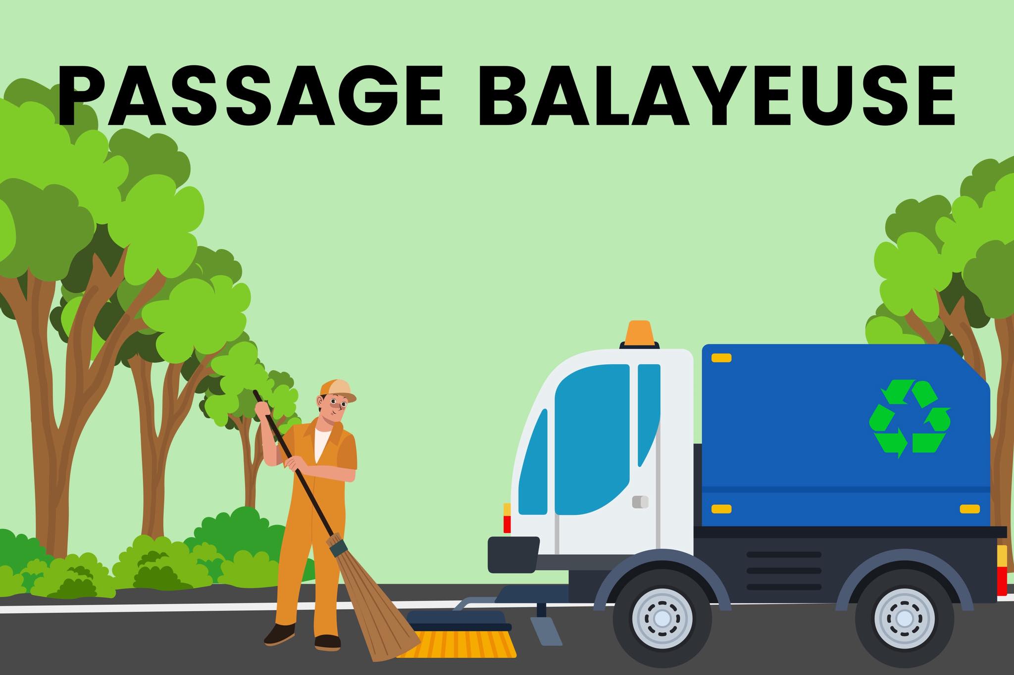 Passage de la balayeuse les 16 et 17 décembre