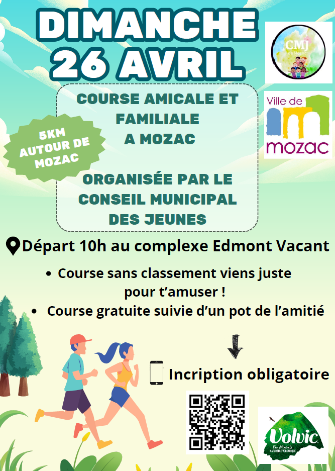 Course pédestre familiale – 26 avril 2026