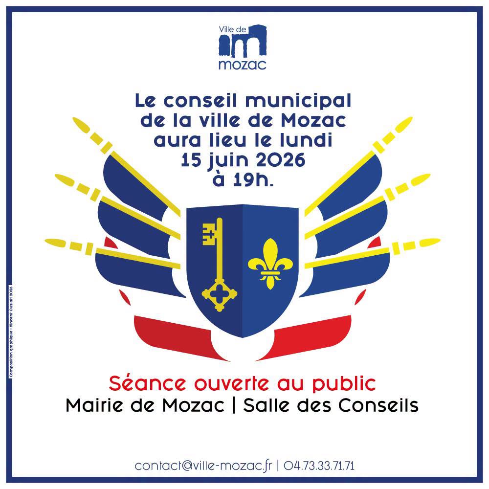 Conseil municipal lundi 15 juin 2026