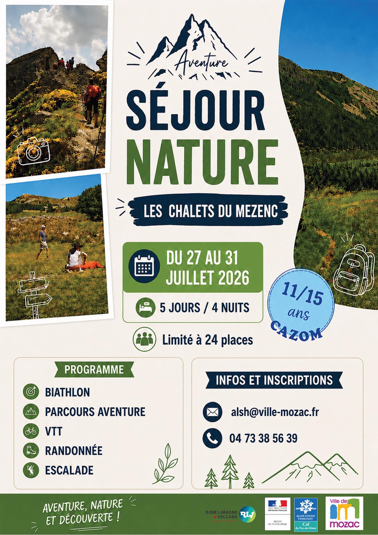 SÉJOUR NATURE POUR LES ENFANTS | ÉTÉ 2026