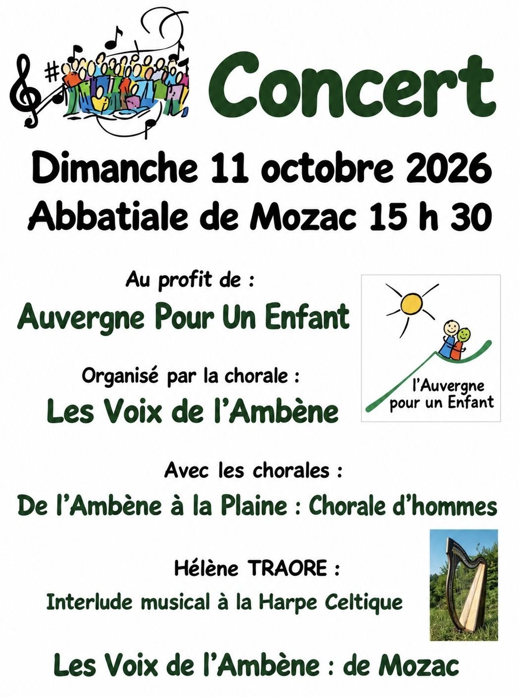 Concert caritatif à l&rsquo;abbatiale