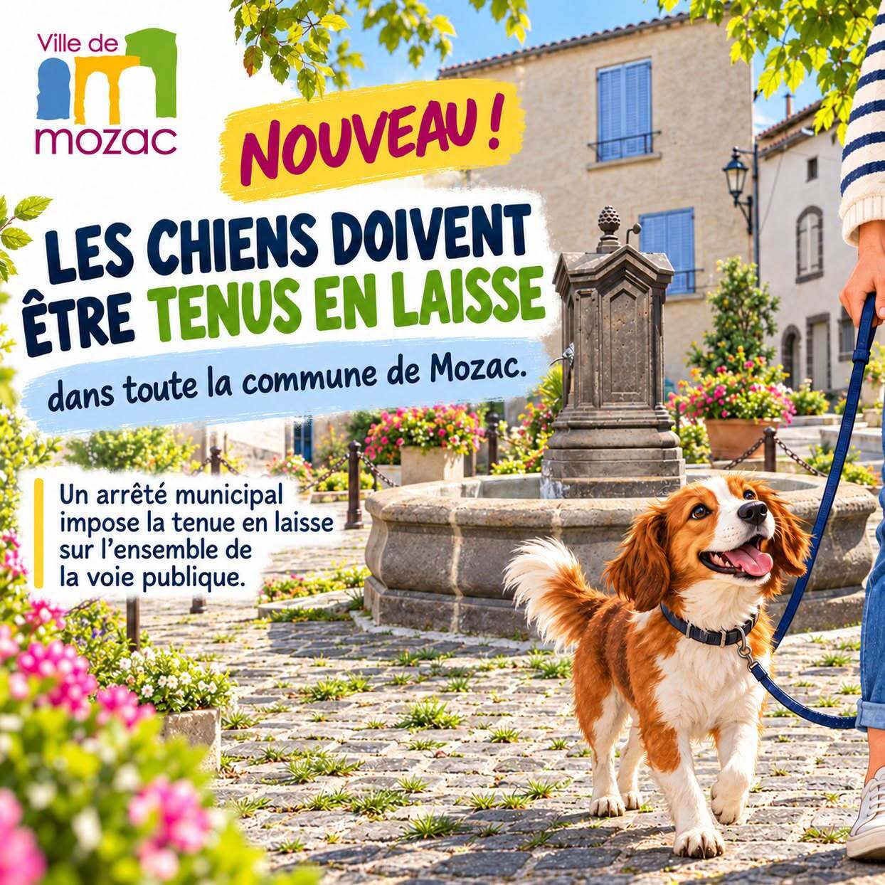 🐕 Chiens en laisse, de nouvelles règles à Mozac